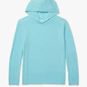 Fair Harbor The Sea Breeze Hoodie Men's Classic Lightweight Breathable, UP Aqua